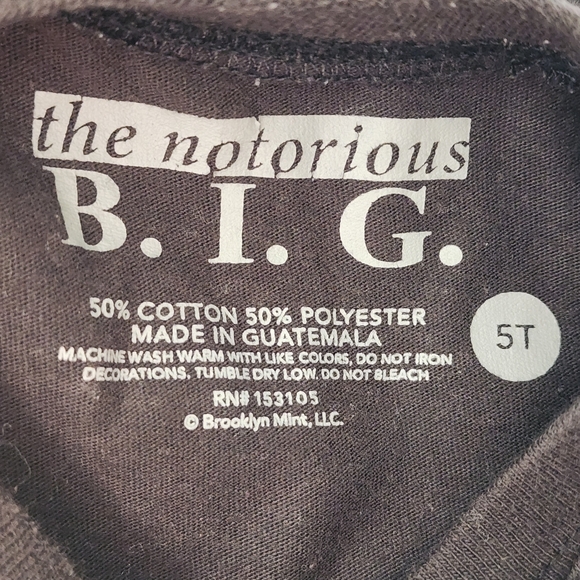 The Notorious BIG Tee Shirt Size 5T - Picture 4 of 4
